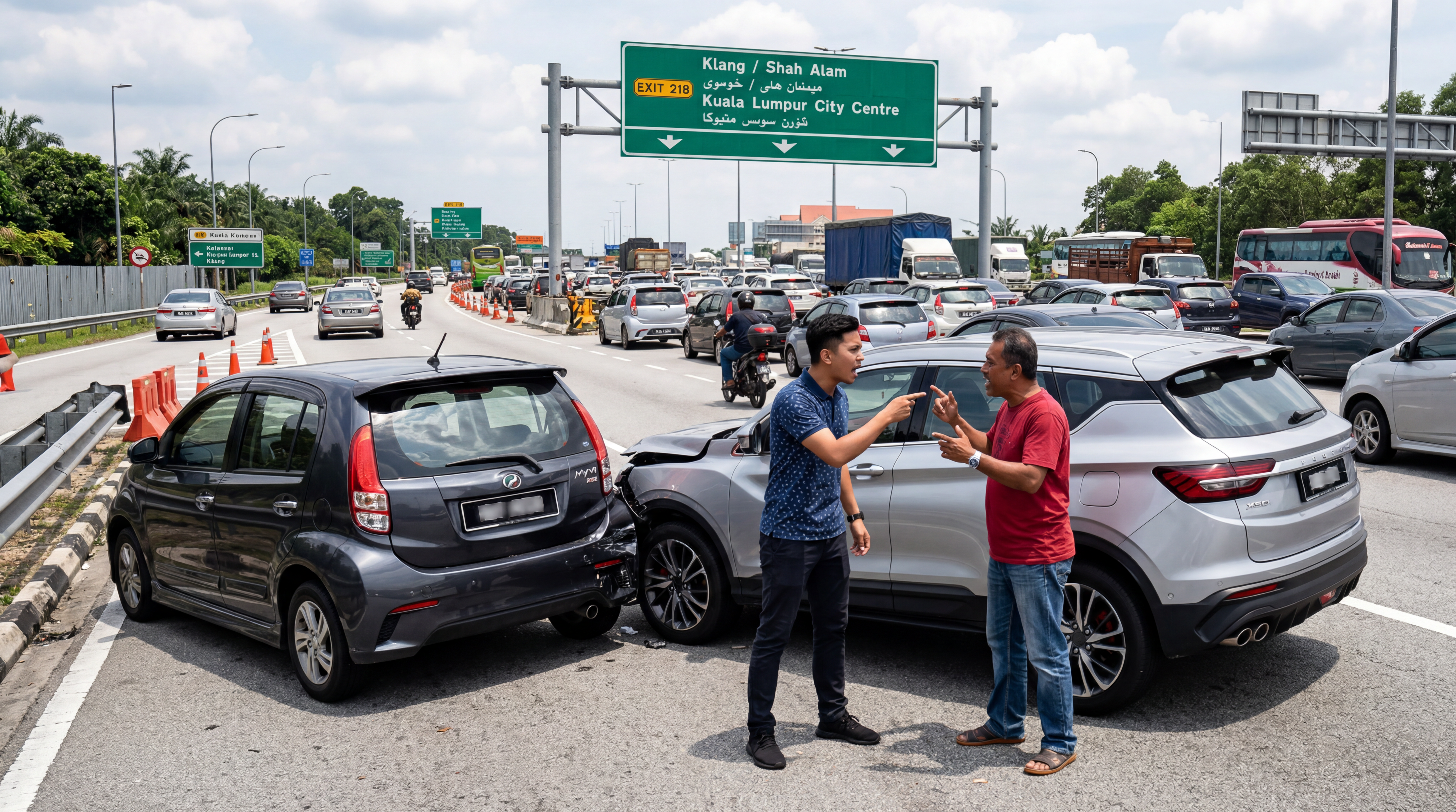 Malaysian highway accident